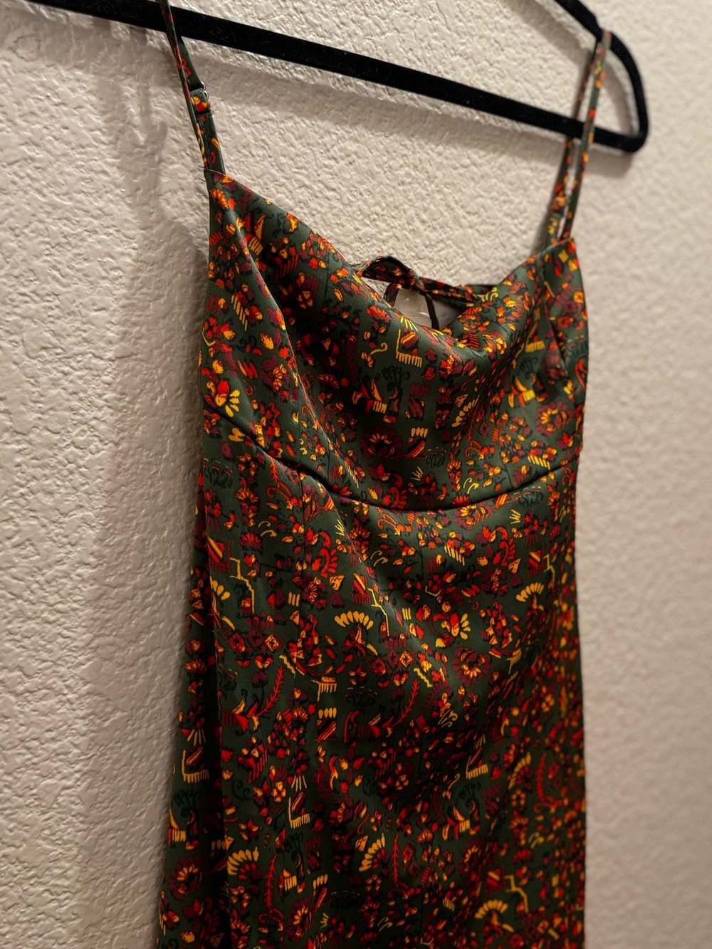 Urban Outfitters Sasha Satin Midi Slip Dress